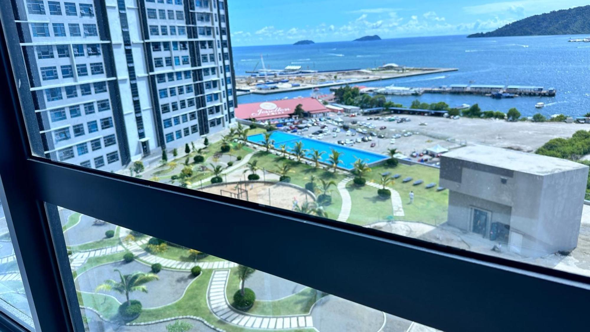 Jq1 Sea & Pool Or City View Wifi I Washing Machine For Some Units I Cuckoo Water Jesselton Quay By R2 Kota Kinabalu Kültér fotó