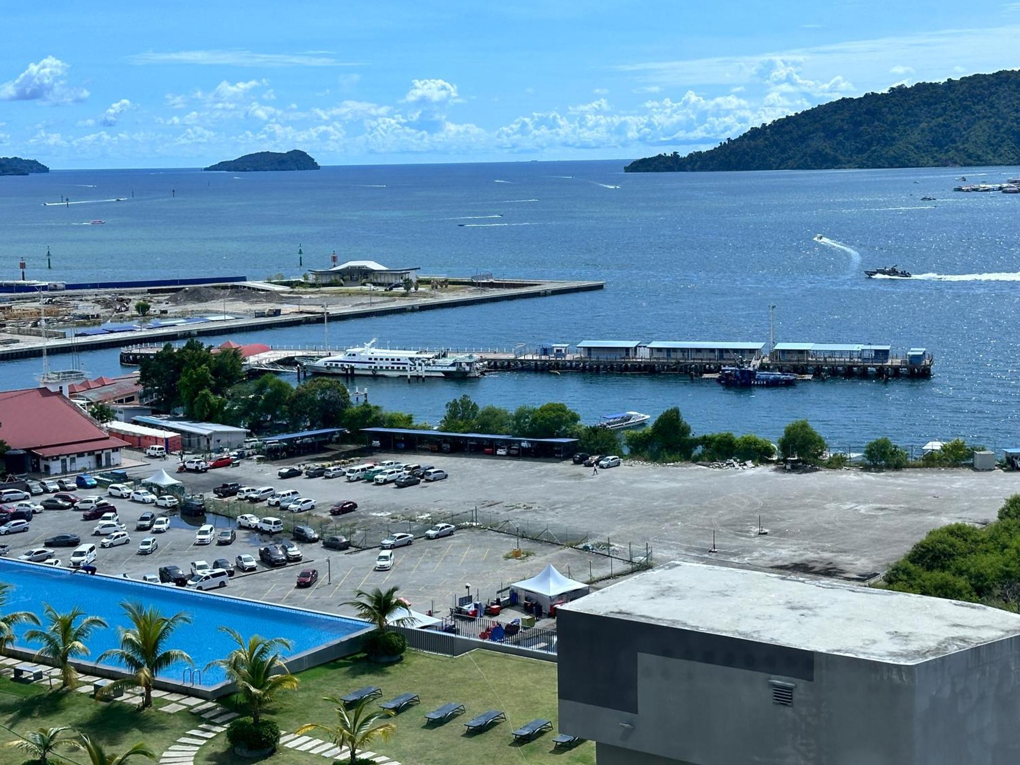 Jq1 Sea & Pool Or City View Wifi I Washing Machine For Some Units I Cuckoo Water Jesselton Quay By R2 Kota Kinabalu Kültér fotó