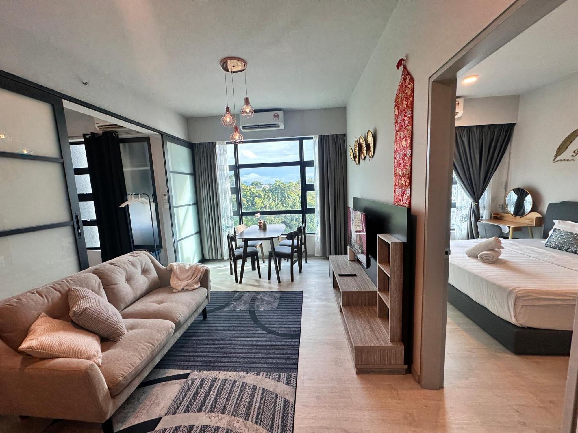 Jq1 Sea & Pool Or City View Wifi I Washing Machine For Some Units I Cuckoo Water Jesselton Quay By R2 Kota Kinabalu Kültér fotó